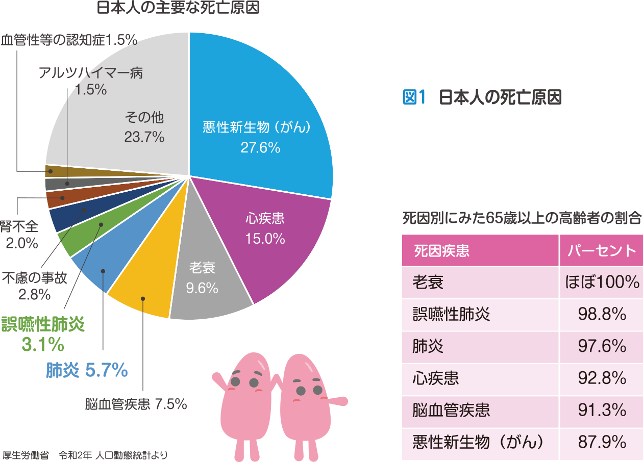 図1  日本人の死亡原因